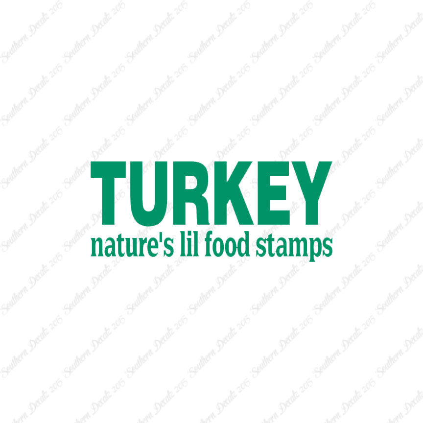 Turkey Natures Food Stamps