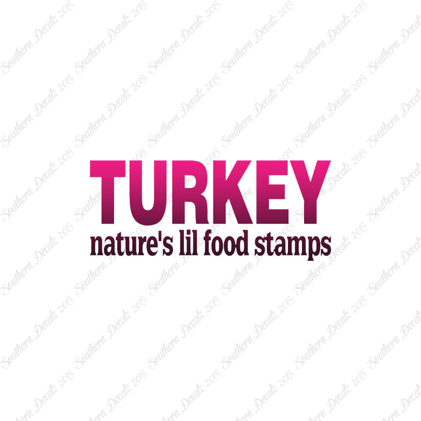 Turkey Natures Food Stamps