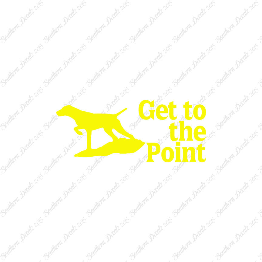Get To The Point Hunting