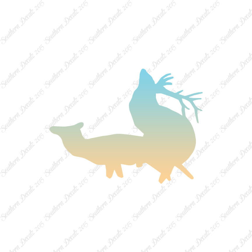 Deer Mating Funny Silhouette
