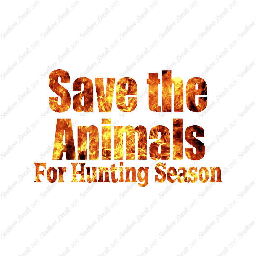 Save The Animals Hunting Season