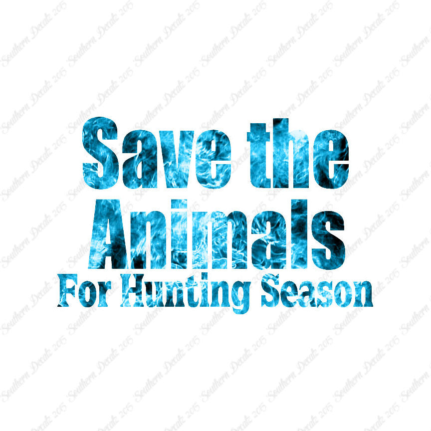 Save The Animals Hunting Season