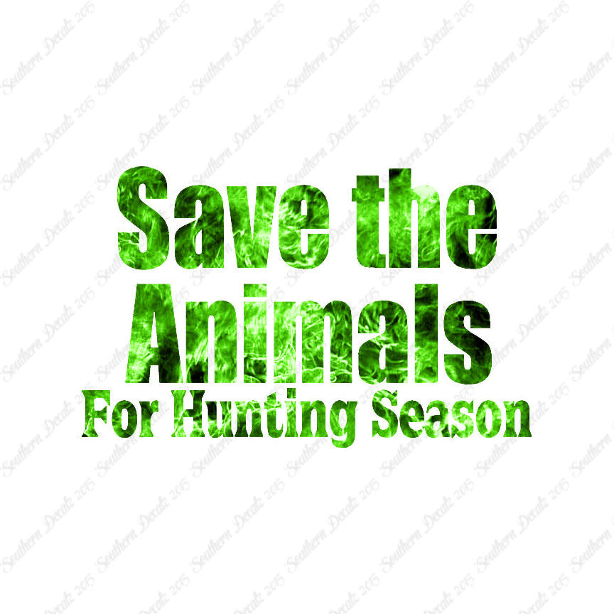 Save The Animals Hunting Season