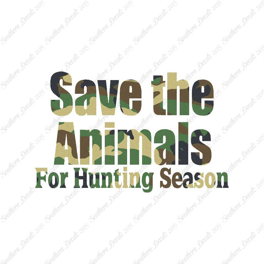 Save The Animals Hunting Season
