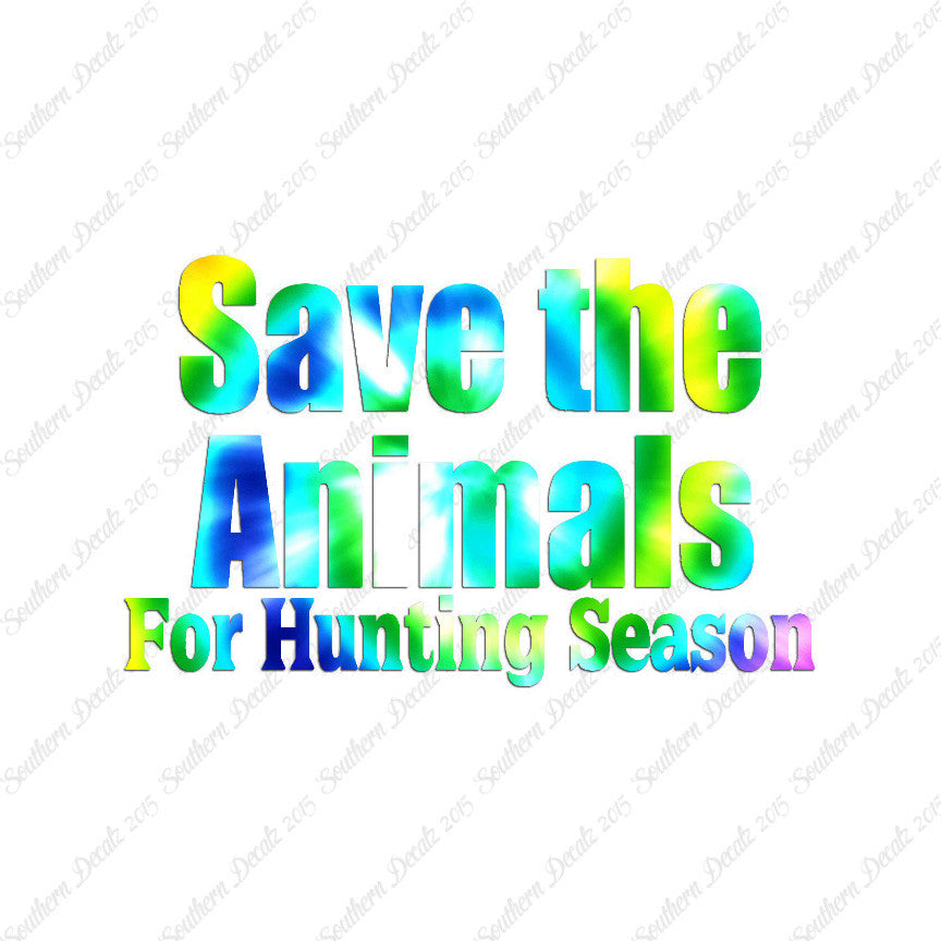 Save The Animals Hunting Season