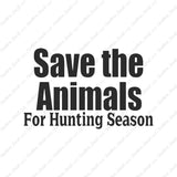 Save The Animals Hunting Season