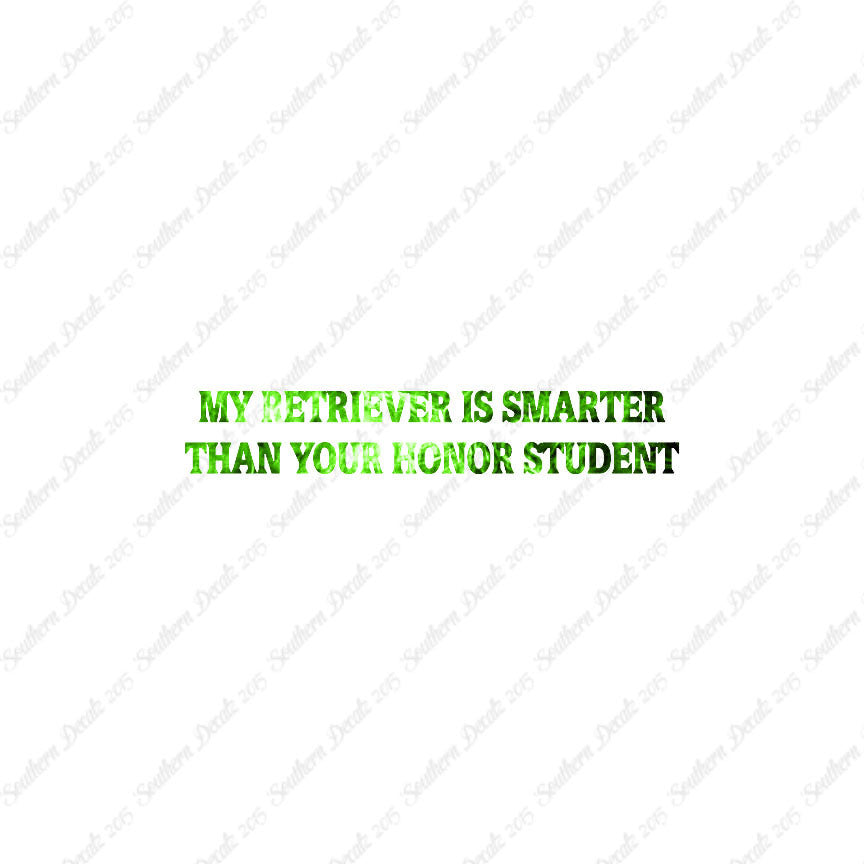 Retriever Smarter The Your Honor Student