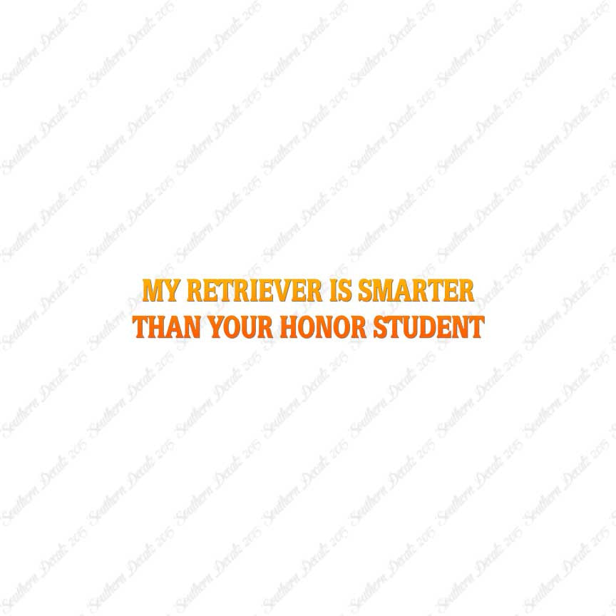 Retriever Smarter The Your Honor Student