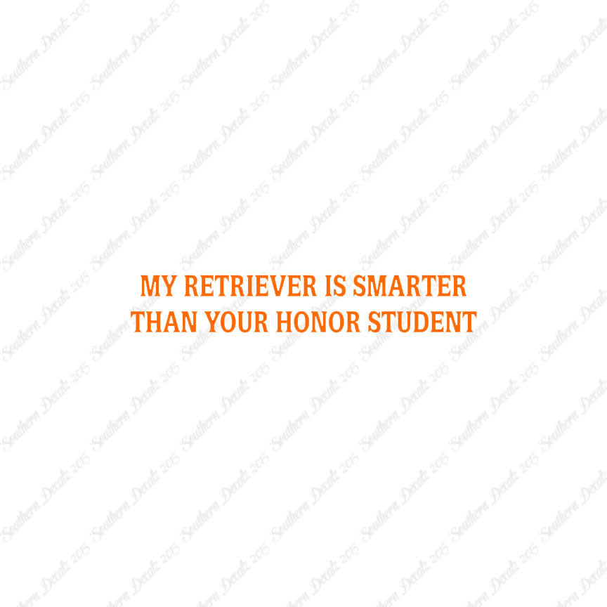 Retriever Smarter The Your Honor Student