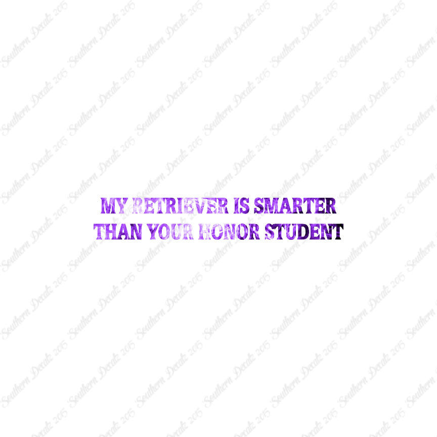 Retriever Smarter The Your Honor Student