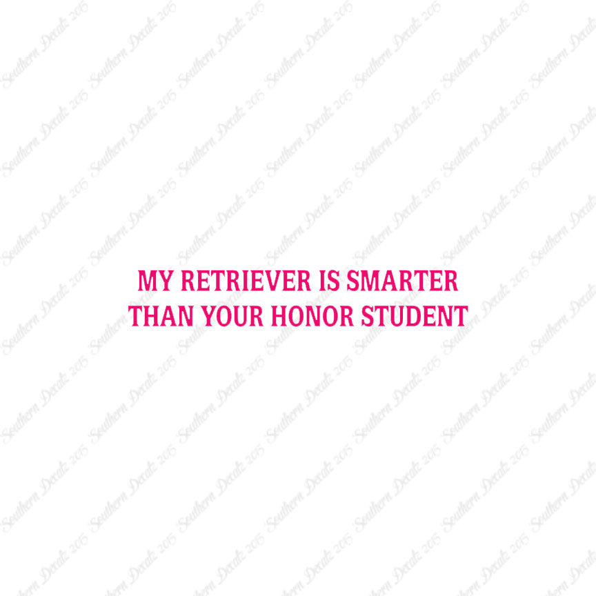 Retriever Smarter The Your Honor Student