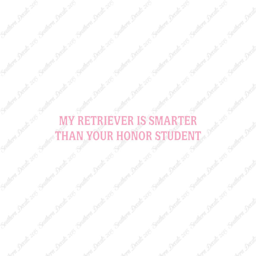 Retriever Smarter The Your Honor Student