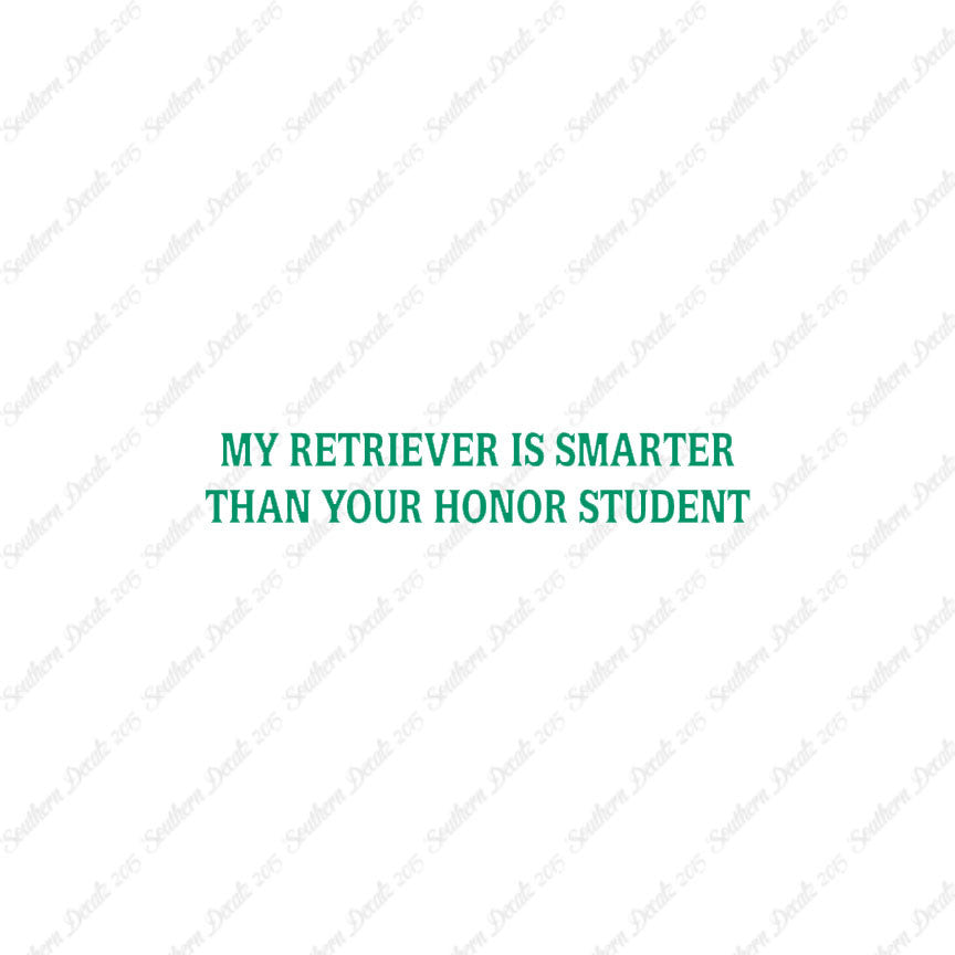 Retriever Smarter The Your Honor Student