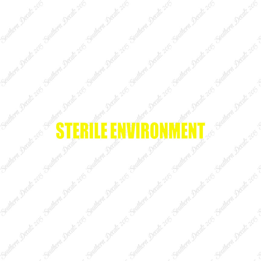 Sterile Environment