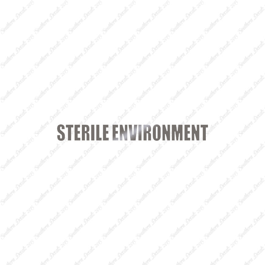 Sterile Environment