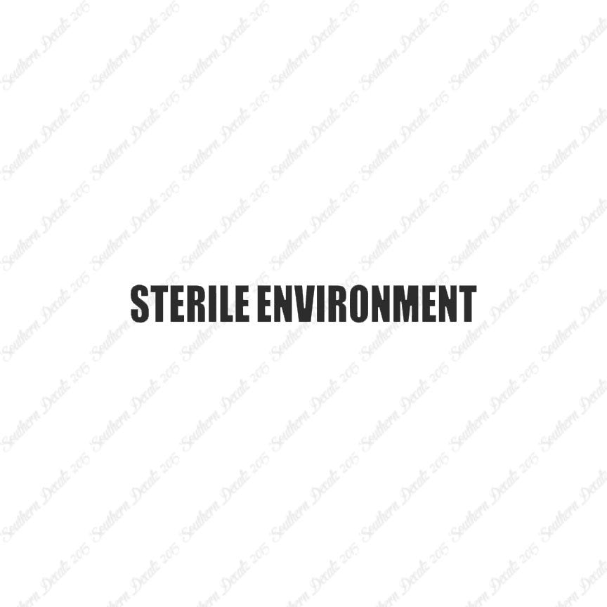 Sterile Environment
