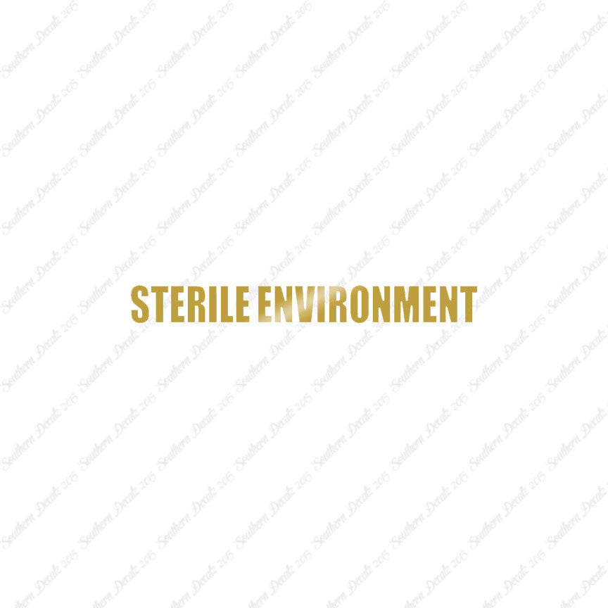 Sterile Environment