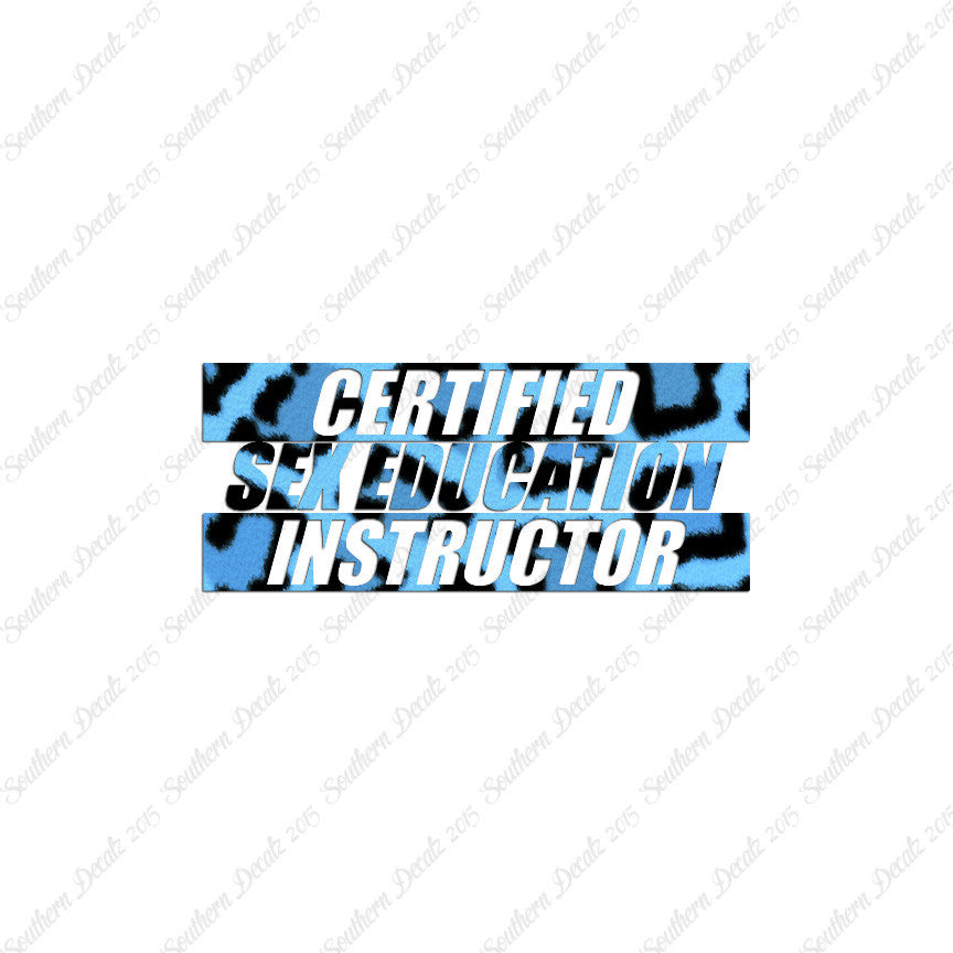 Certified Sex Ed Instructor