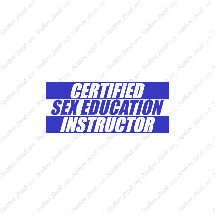 Certified Sex Ed Instructor