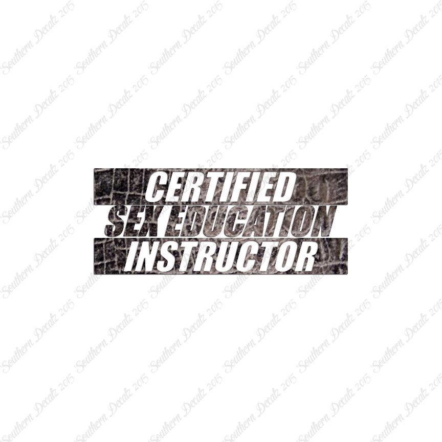 Certified Sex Ed Instructor