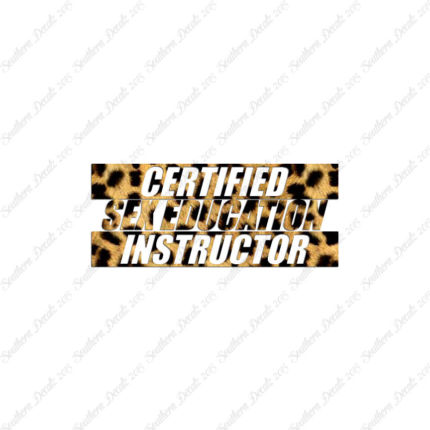 Certified Sex Ed Instructor