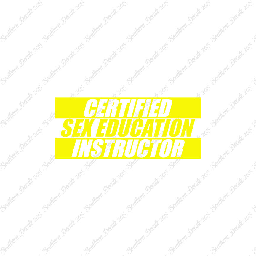 Certified Sex Ed Instructor