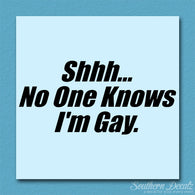 Shh No One Knows I'm Gay