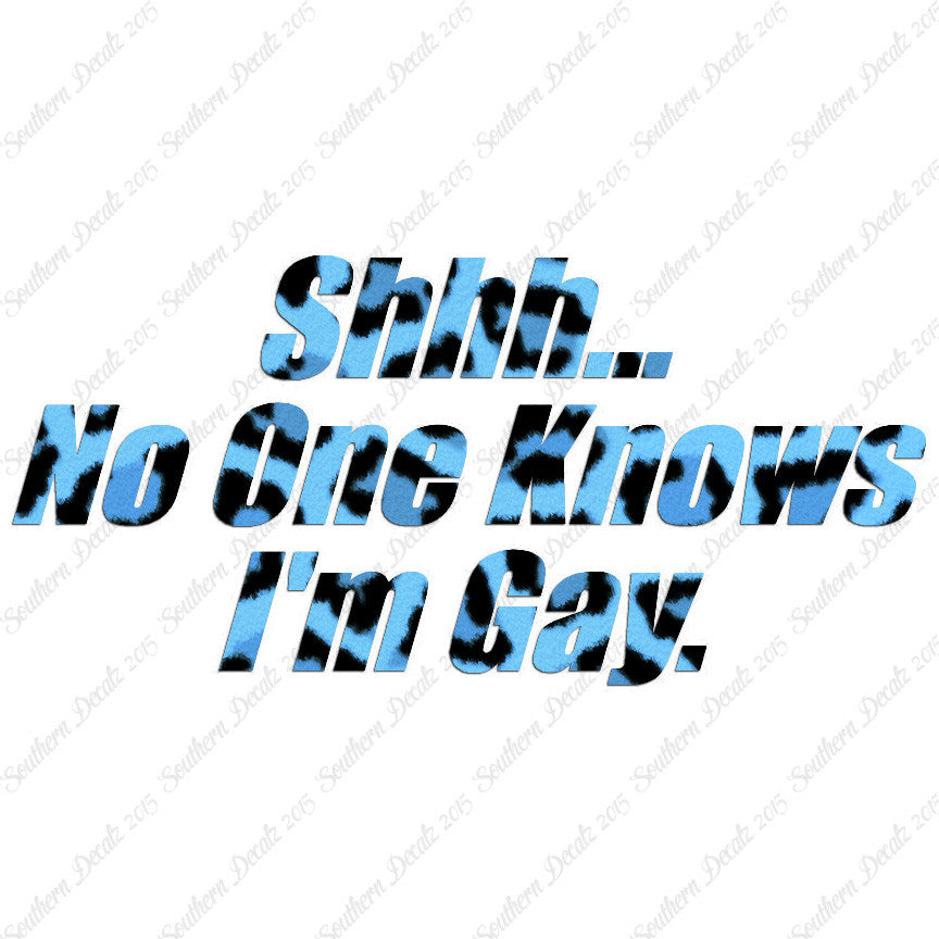 Shh No One Knows I'm Gay