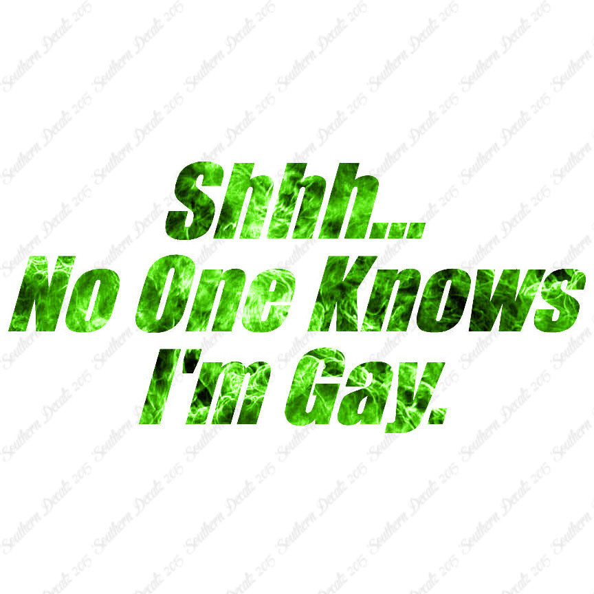 Shh No One Knows I'm Gay