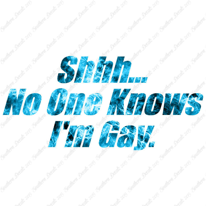 Shh No One Knows I'm Gay