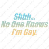 Shh No One Knows I'm Gay