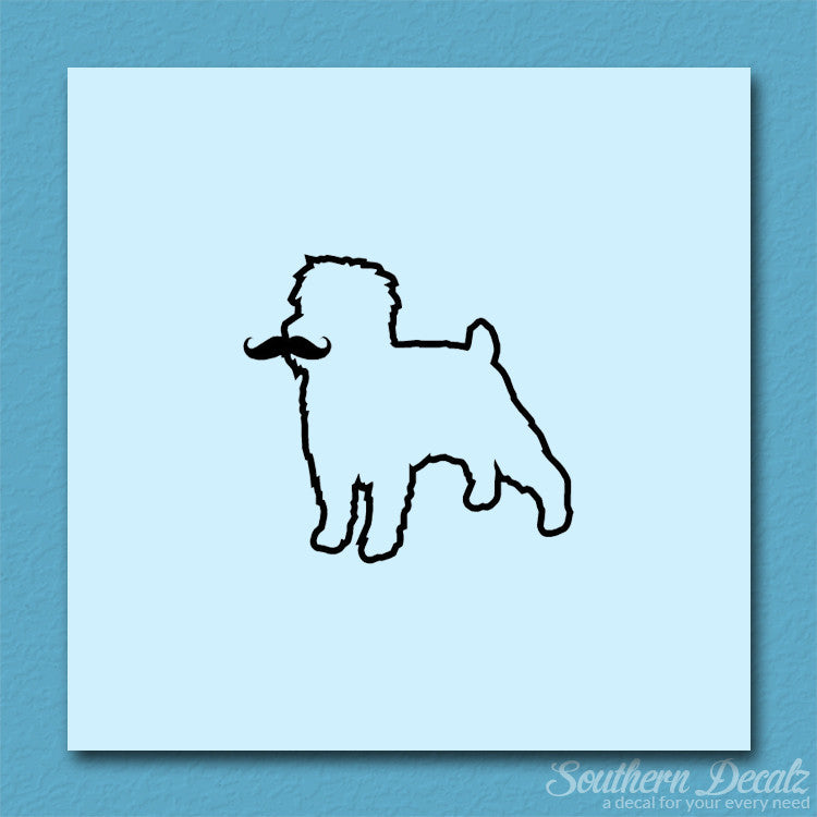 Affenpinscher Curled Tip Mustache