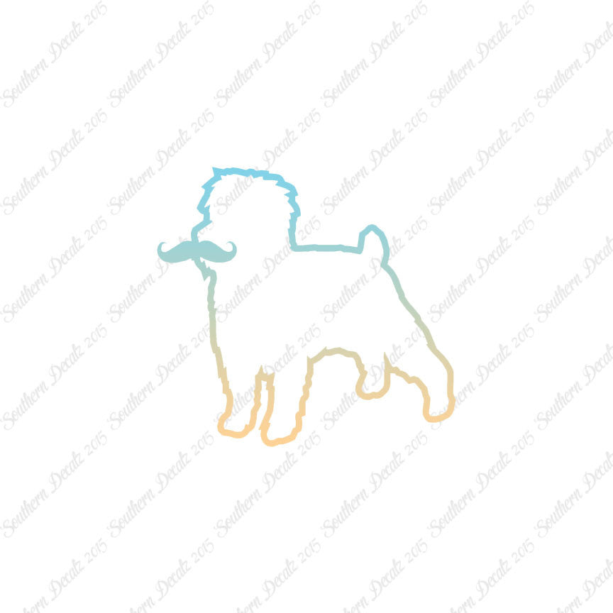 Affenpinscher Curled Tip Mustache