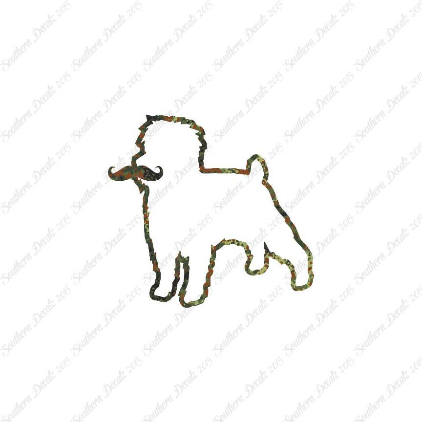 Affenpinscher Curled Tip Mustache