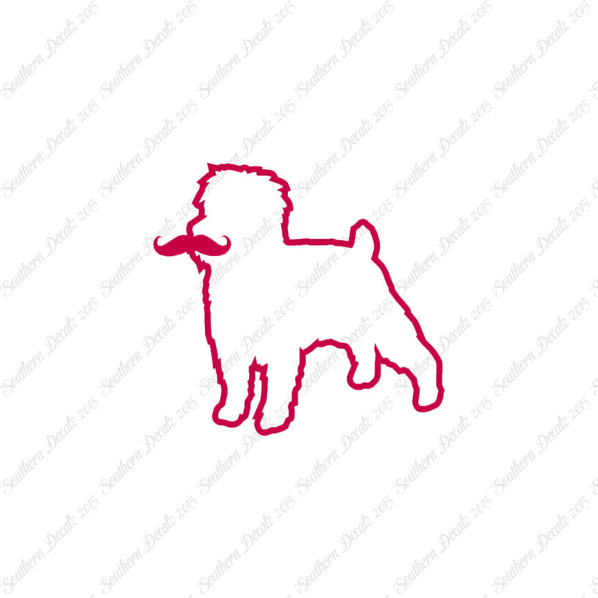 Affenpinscher Curled Tip Mustache