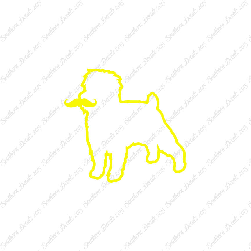 Affenpinscher Curled Tip Mustache