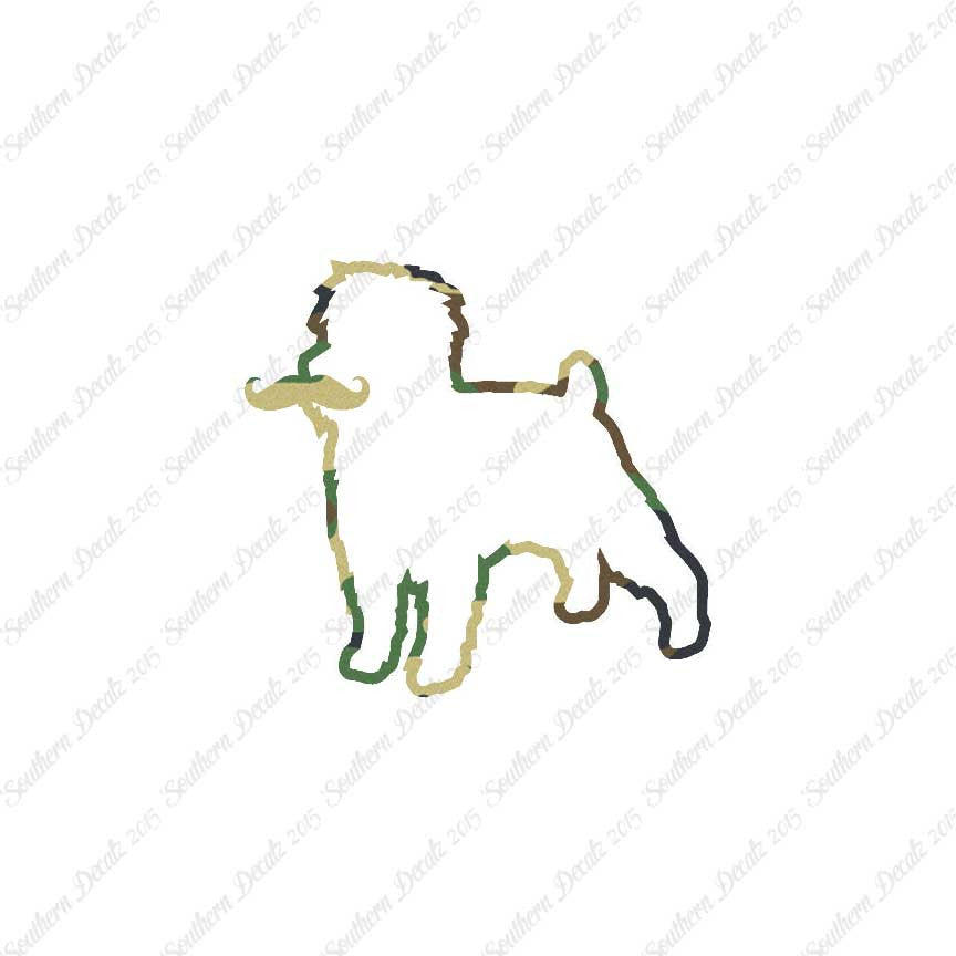 Affenpinscher Curled Tip Mustache