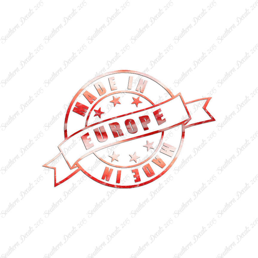 Made In Europe Stamp Logo