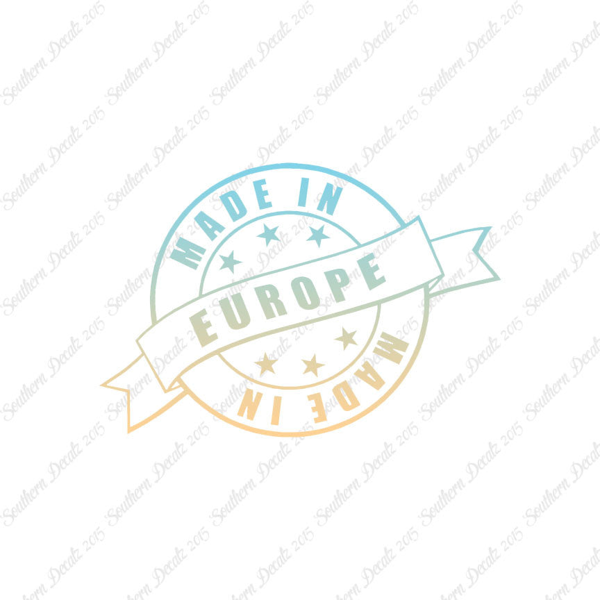 Made In Europe Stamp Logo