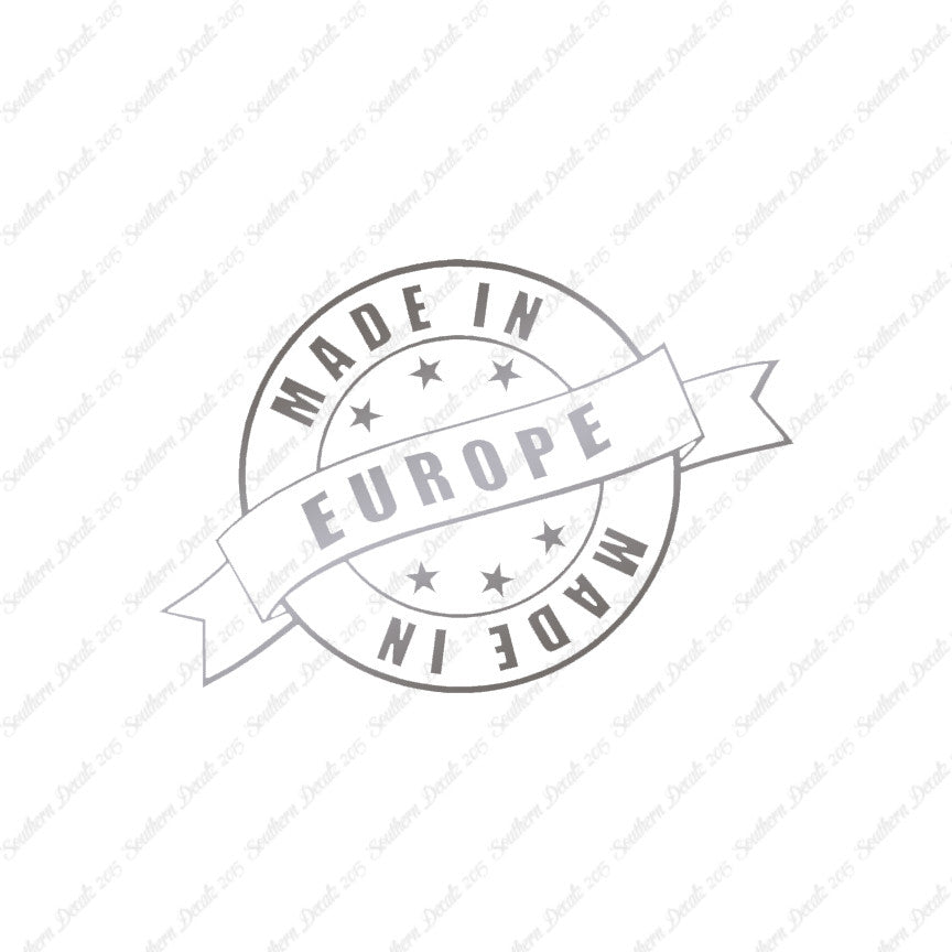 Made In Europe Stamp Logo