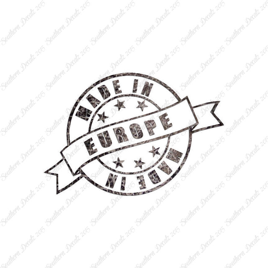 Made In Europe Stamp Logo