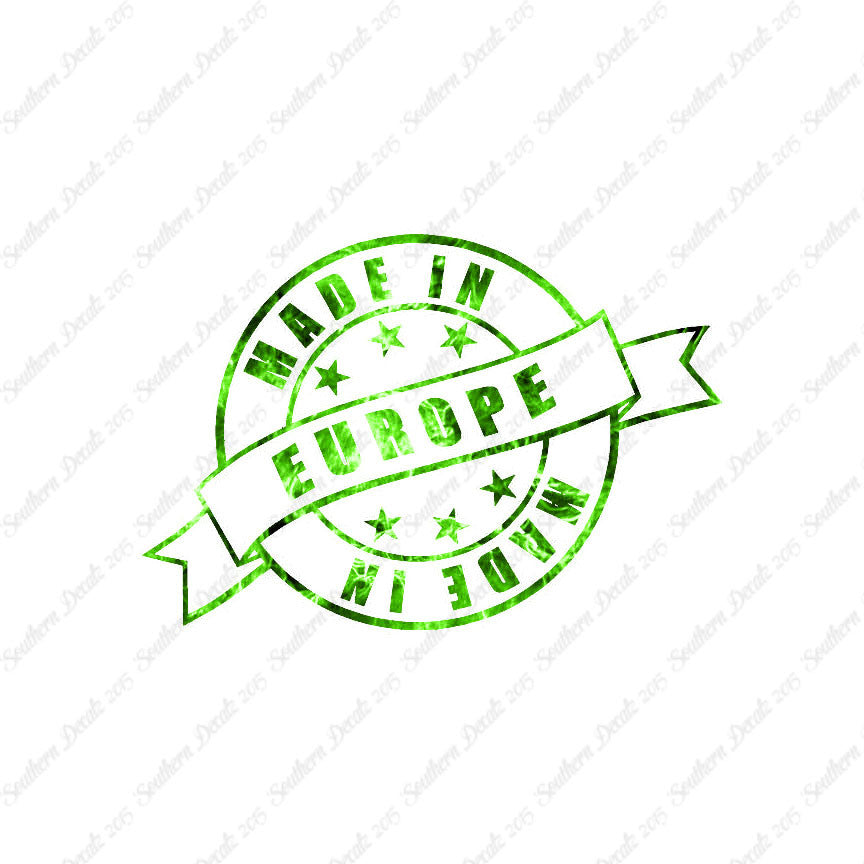 Made In Europe Stamp Logo