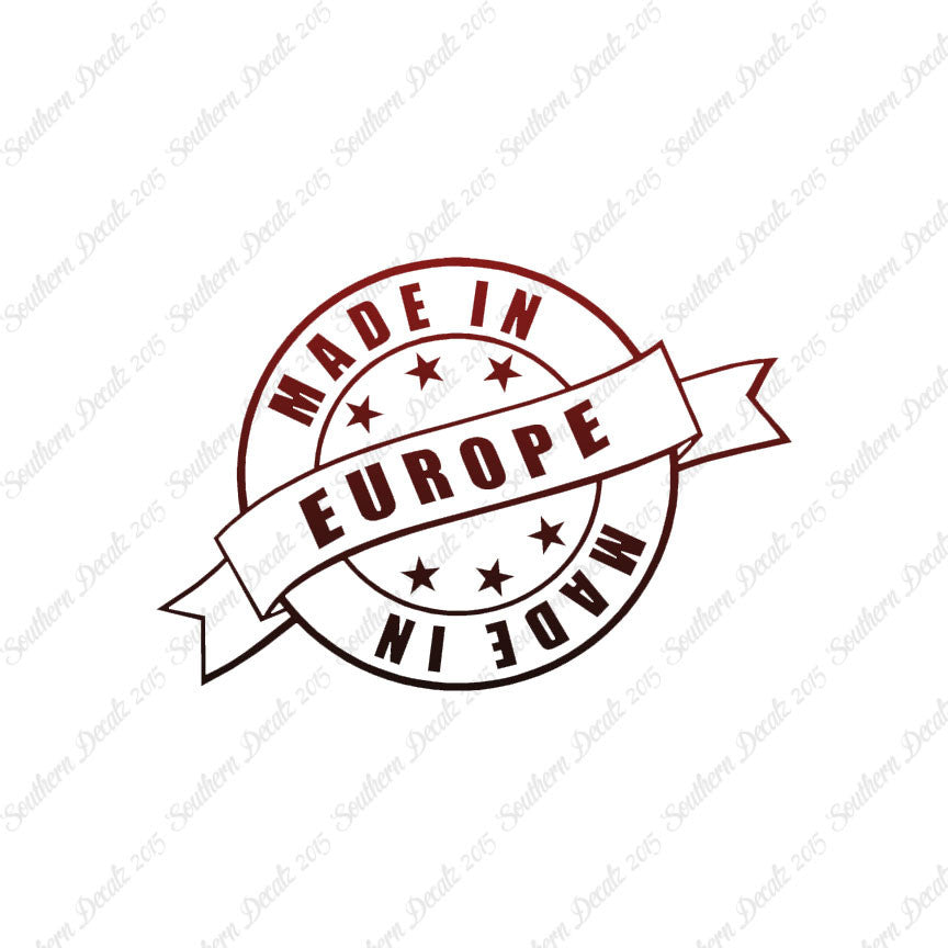 Made In Europe Stamp Logo