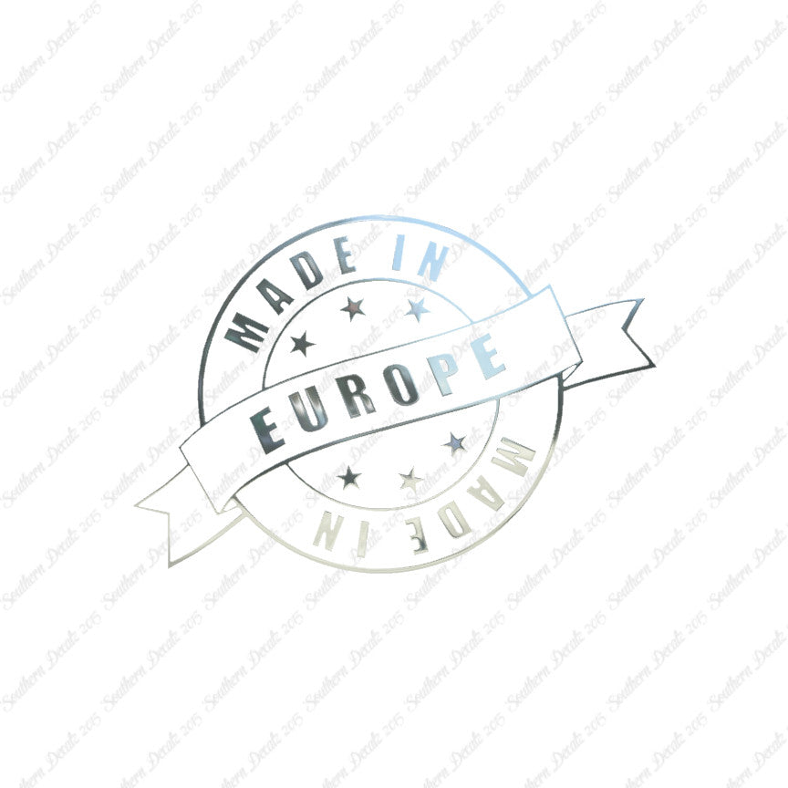Made In Europe Stamp Logo