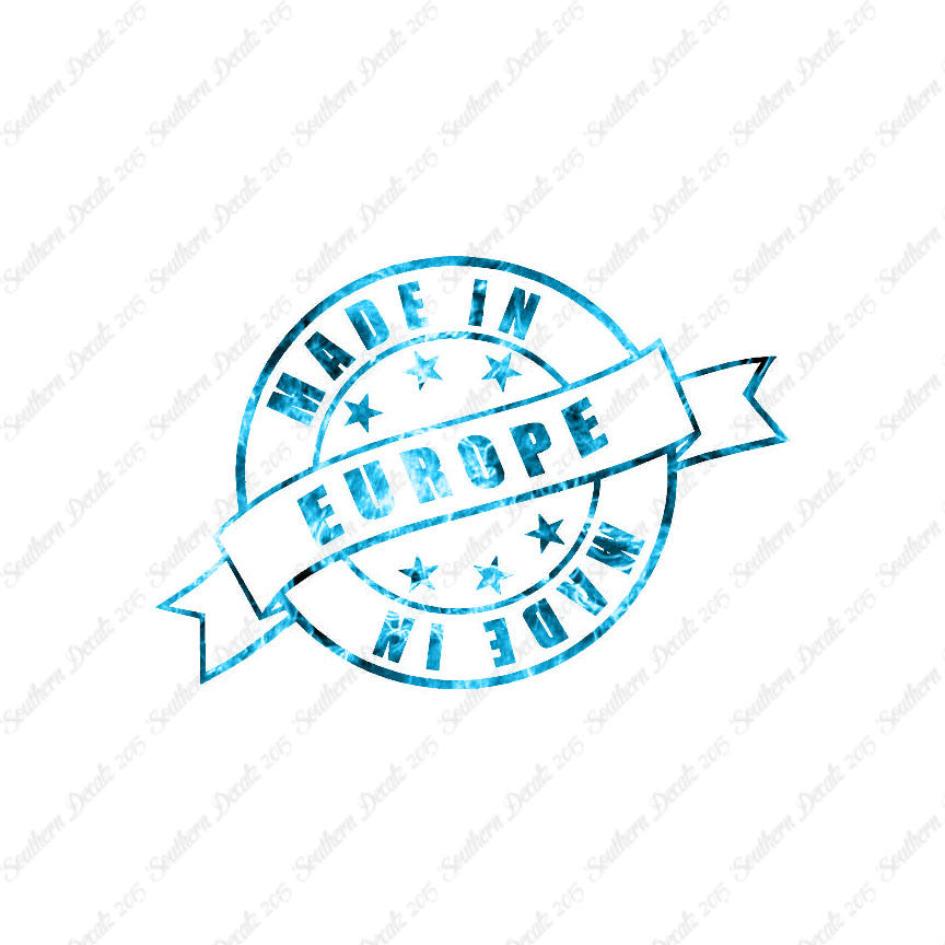 Made In Europe Stamp Logo
