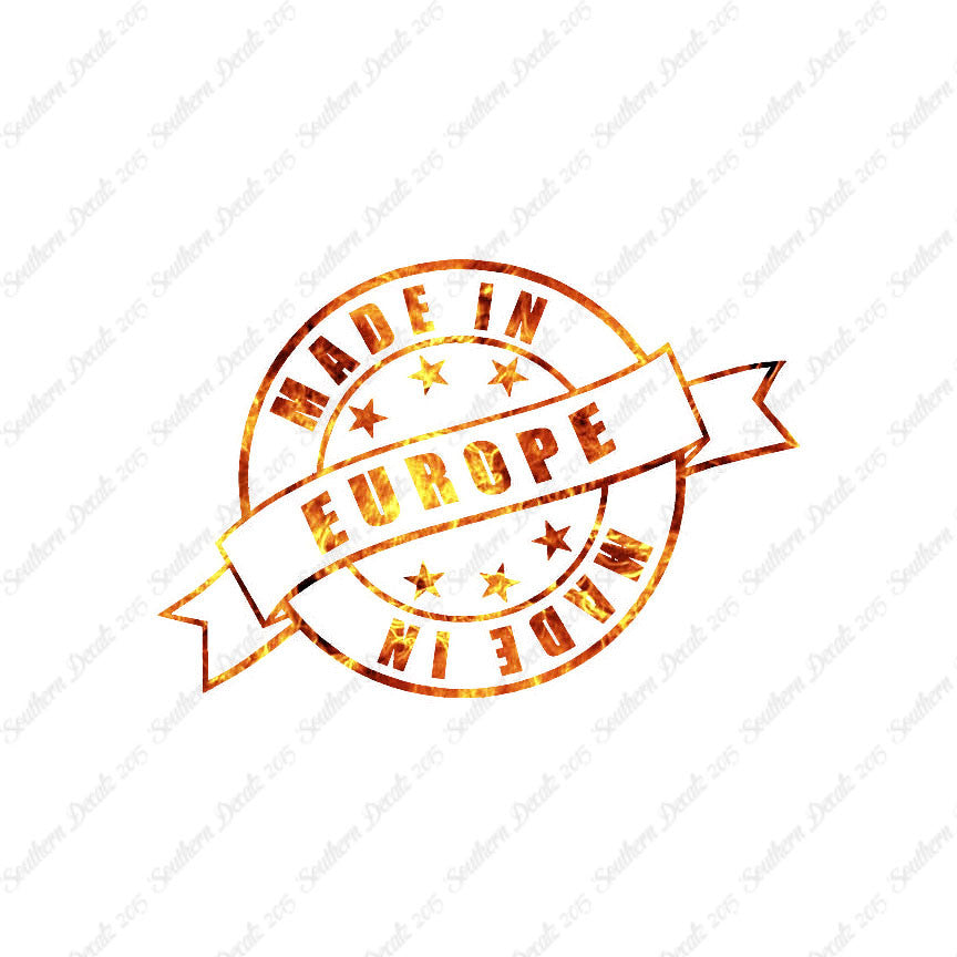 Made In Europe Stamp Logo