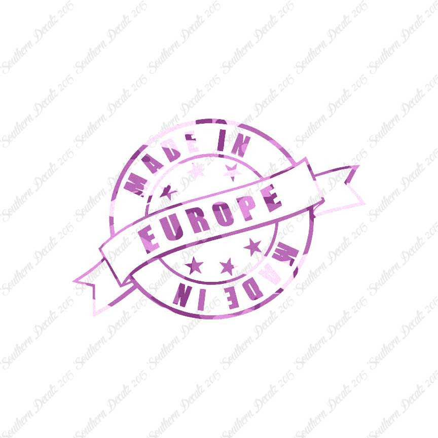 Made In Europe Stamp Logo