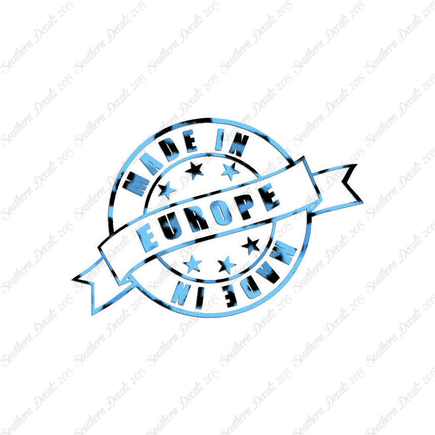 Made In Europe Stamp Logo