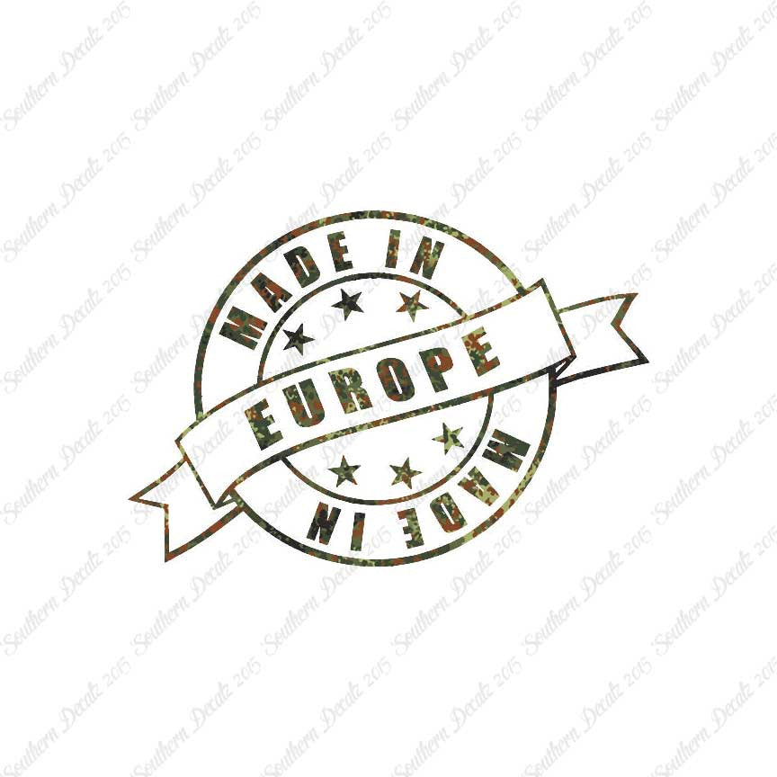 Made In Europe Stamp Logo