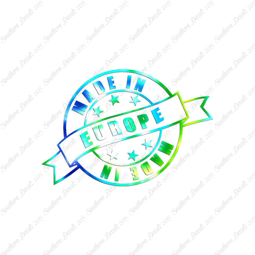 Made In Europe Stamp Logo